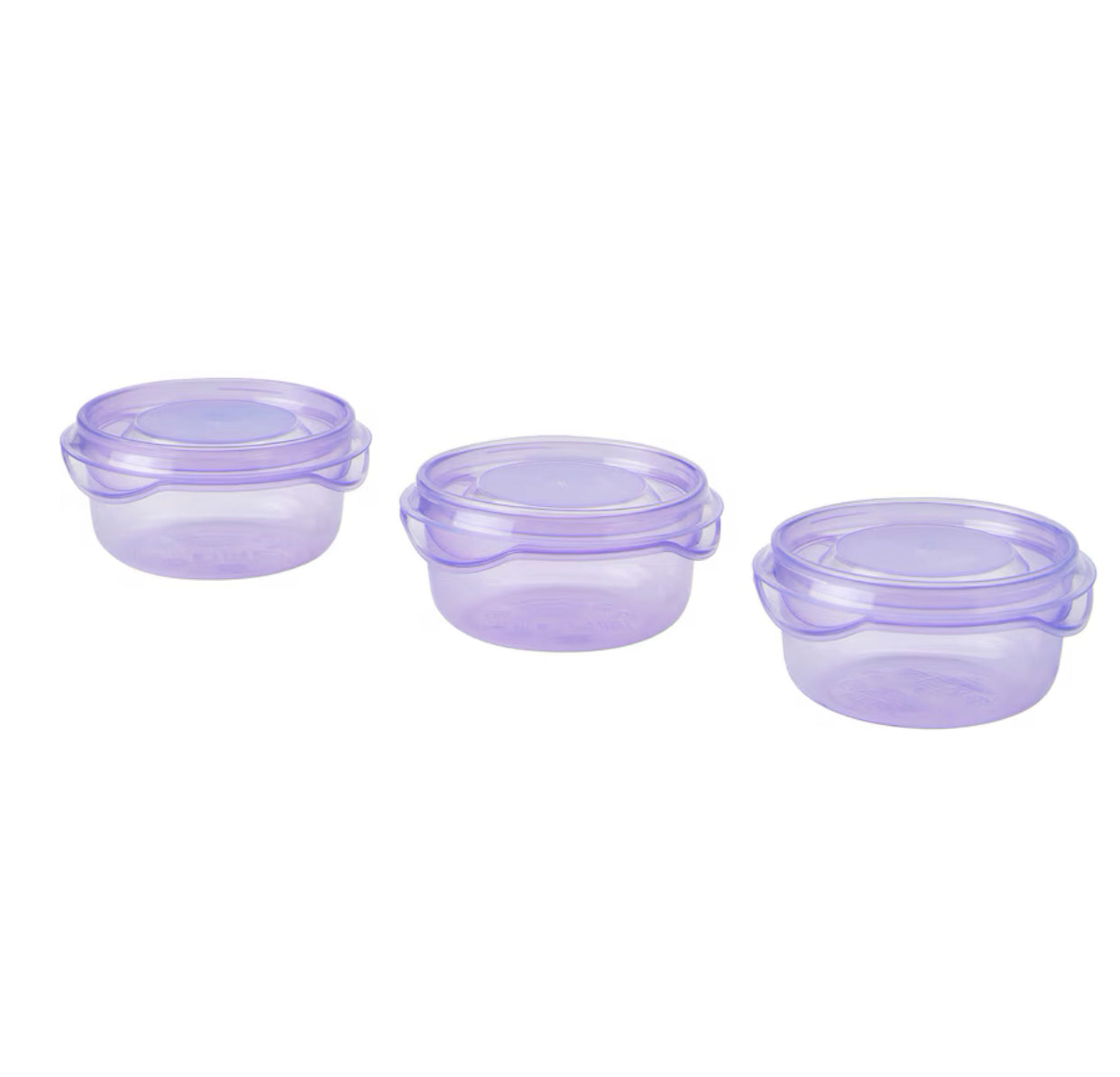 IKEA PRUTA,Food container with lid, lilac, 70 ml