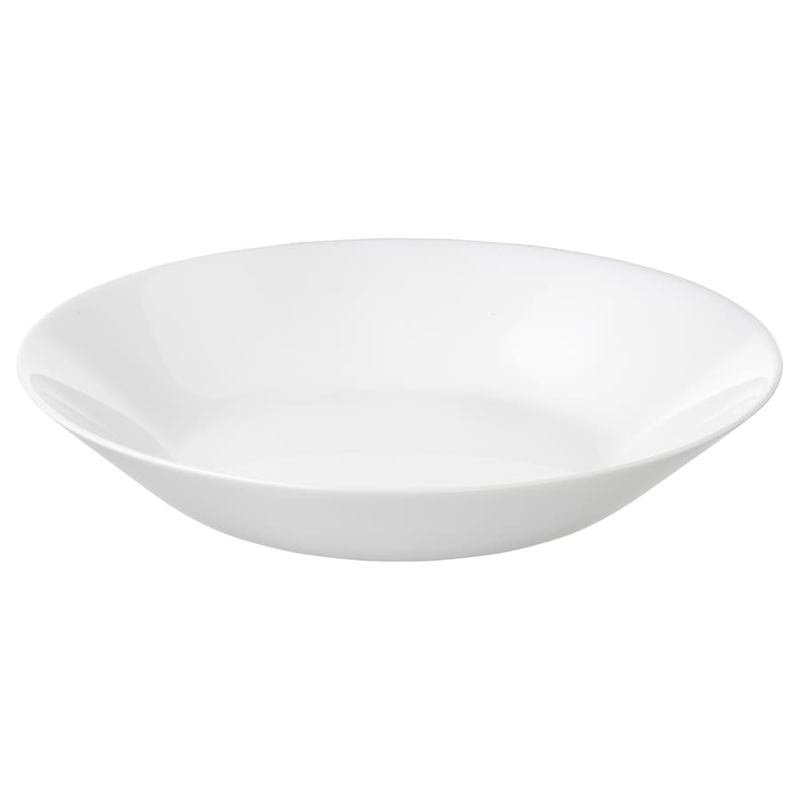 IKEA OFTAST Deep plate, white, 20 cm