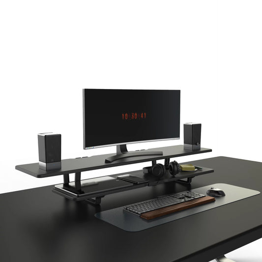BRNY Dual Screen storage monitor stand/laptop riser, 95x32x13.7cm
