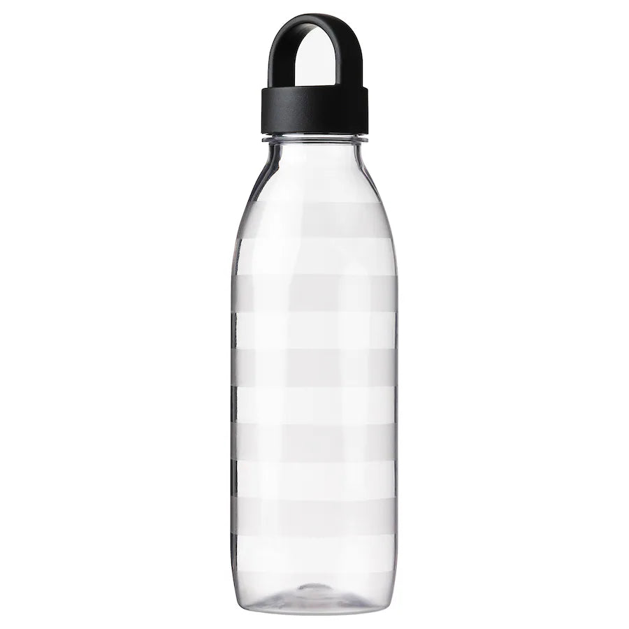 IKEA 365+
Water bottle, striped/dark grey, 0.7 l