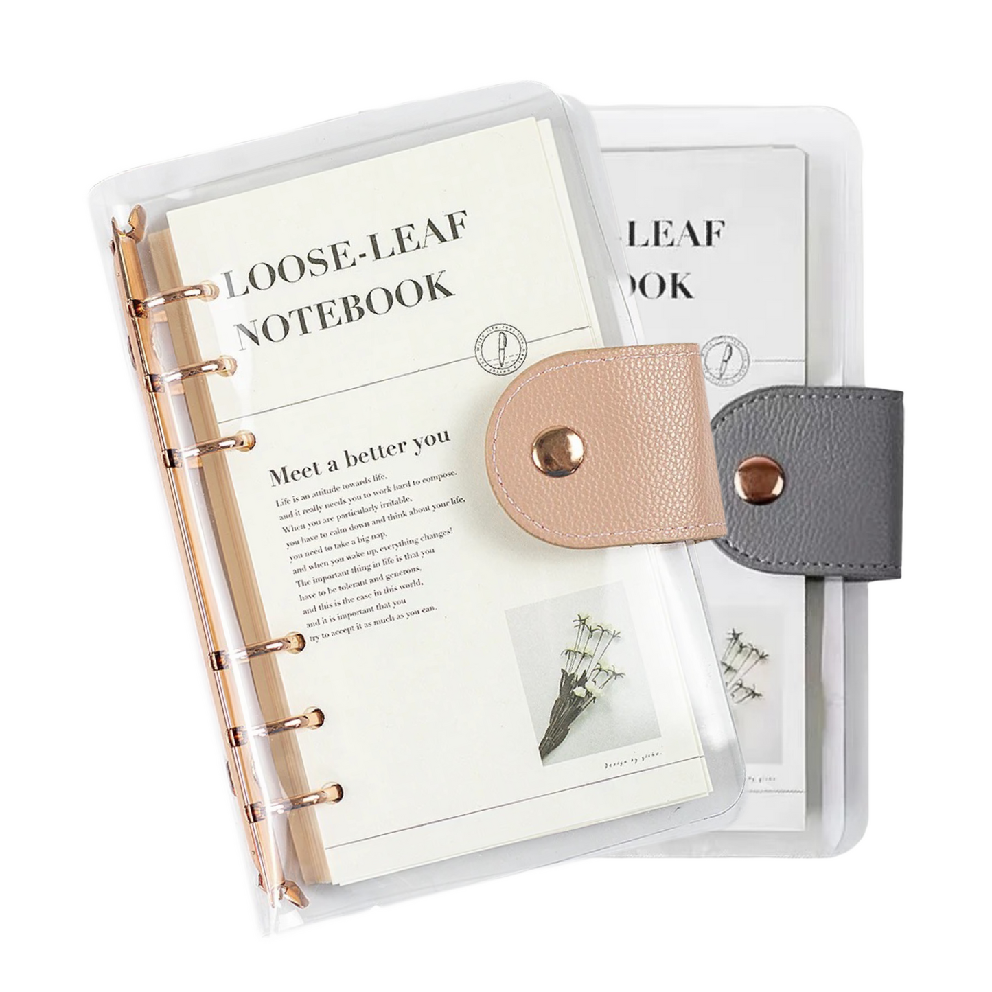 STĒDE planner loose-leaf cover only, PVC/buckle leather, A6
