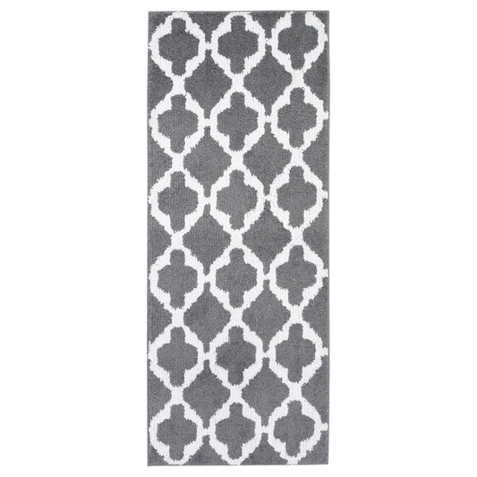 AUNING Kitchen mat, dark grey, 45x120 cm