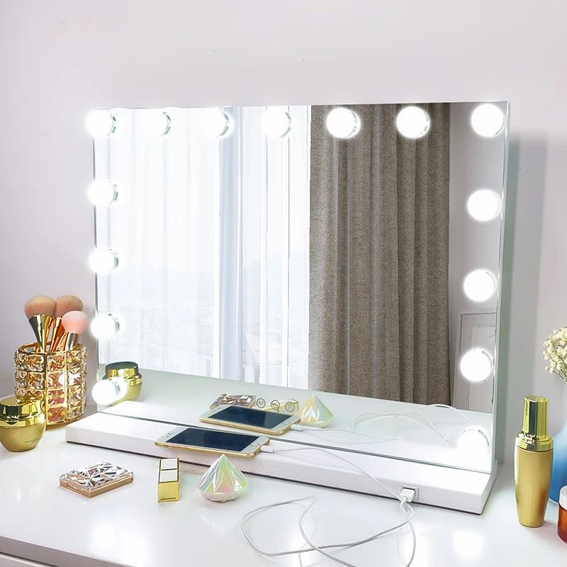 PRIDĒ Vanity mirror 15 LED bulbs,  58 x 46 cm