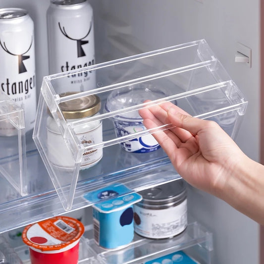 RANGÍN Clear refrigerator shelf/stackable divider, 21.7 x 11 x 10.7cm