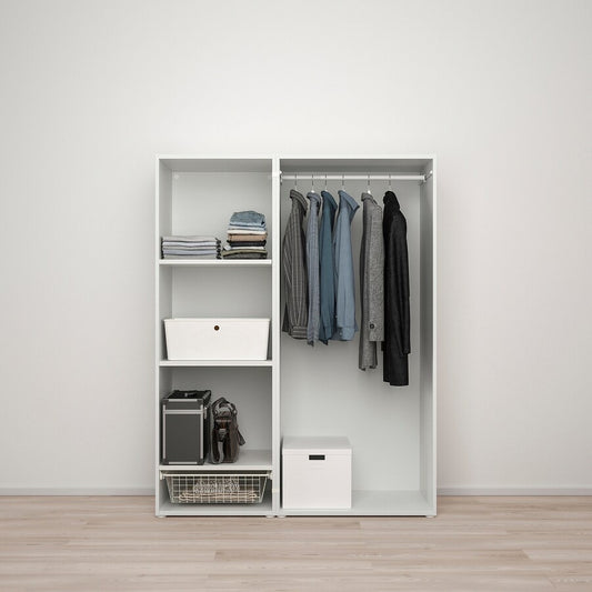 [pre-order] IKEA PLATSA Wardrobe with 3 doors, white/Fonnes white, 140x57x181 cm