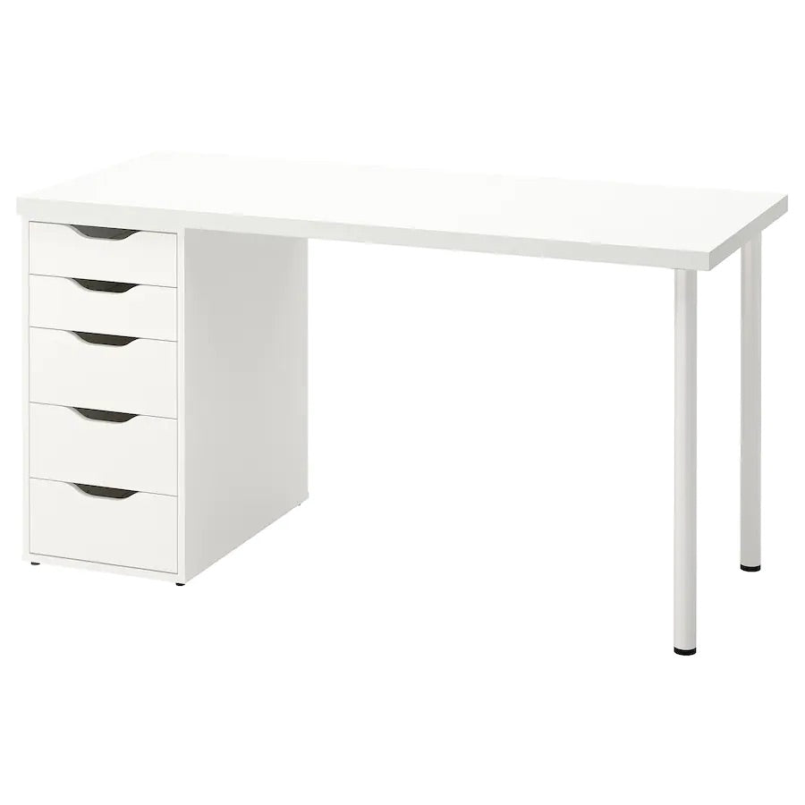 LAGKAPTEN / ALEX Desk, white 120x60 cm