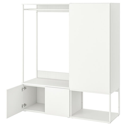 [pre-order] IKEA PLATSA Wardrobe with 3 doors, white/Fonnes white, 140x42x161 cm