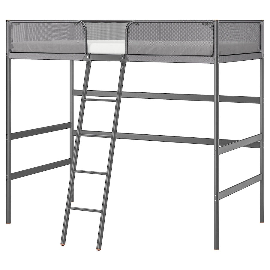 [pre-order] IKEA TUFFING Loft bed frame, dark grey, 90x200 cm