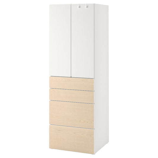 [pre-order] IKEA SMÅSTAD / PLATSA Wardrobe, white with 4 drawers, 60x57x181 cm