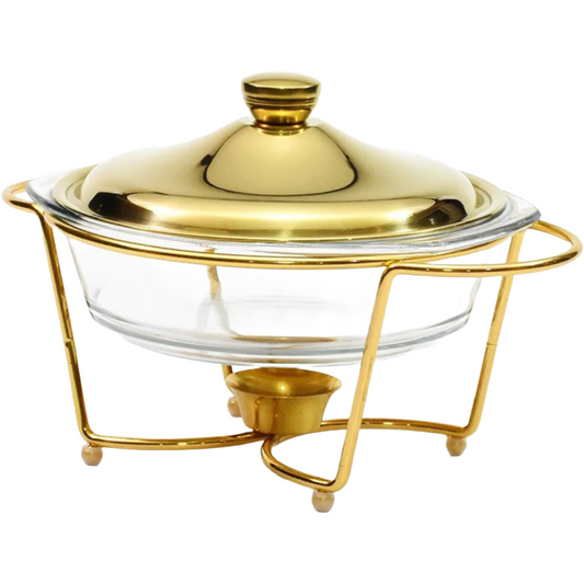 BÄHŪLU Chafing dish, 2L, glass, 32.8 x 24 x 20.3 cm