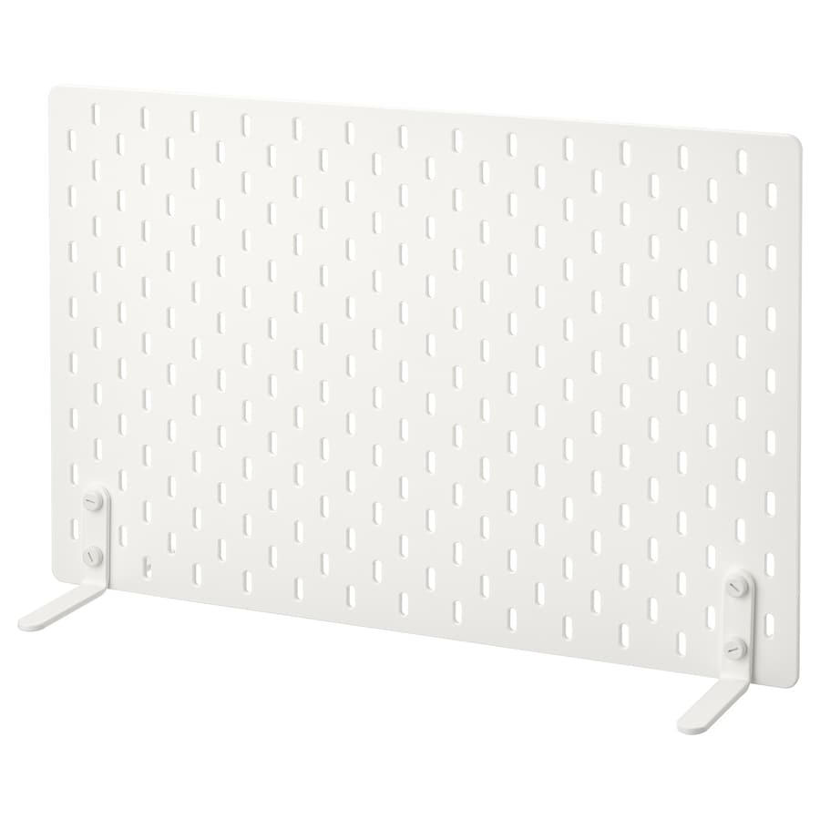 IKEA SKÅDIS Freestanding pegboard, white, 56x37 cm