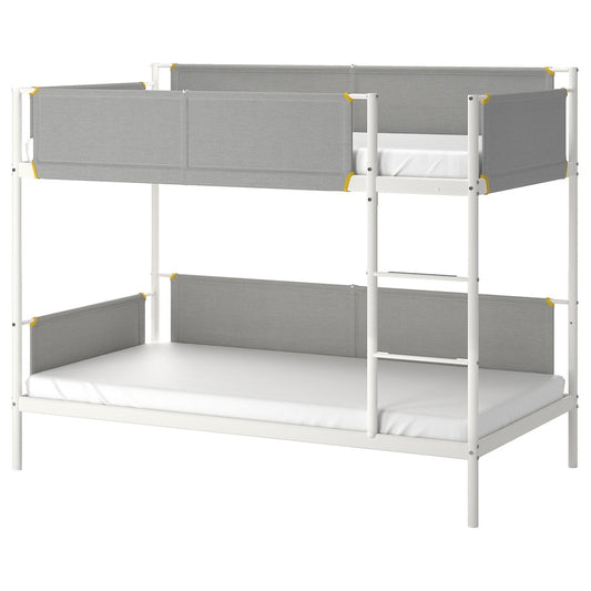 [pre-order] IKEA VITVAL Bunk bed frame, white/light grey, 90x200 cm