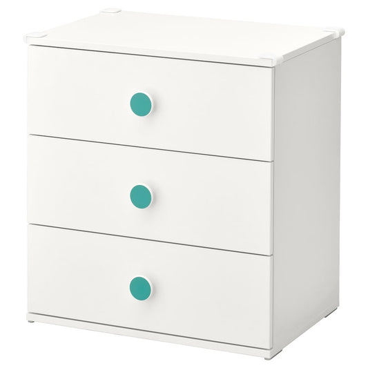 [pre-order] IKEA GODISHUS Chest of 3 drawers, white, 60x64 cm