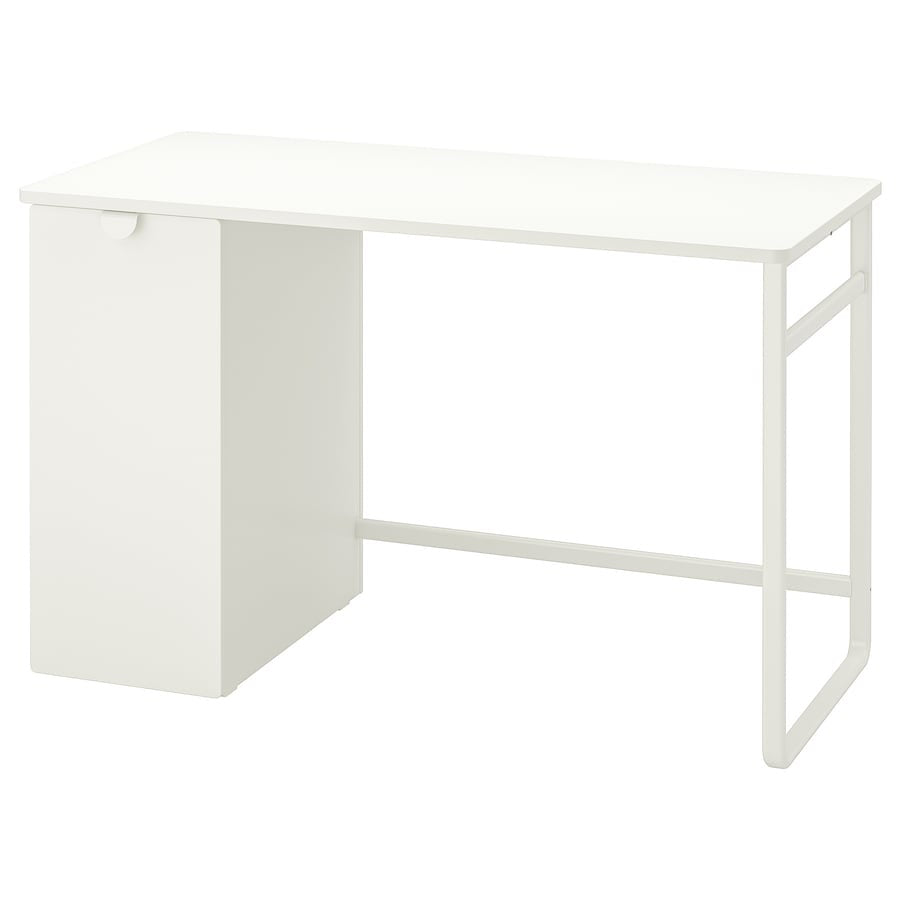 [pre-order] IKEA LÄRANDE Desk with pull-out storage unit, white, 120x58 cm