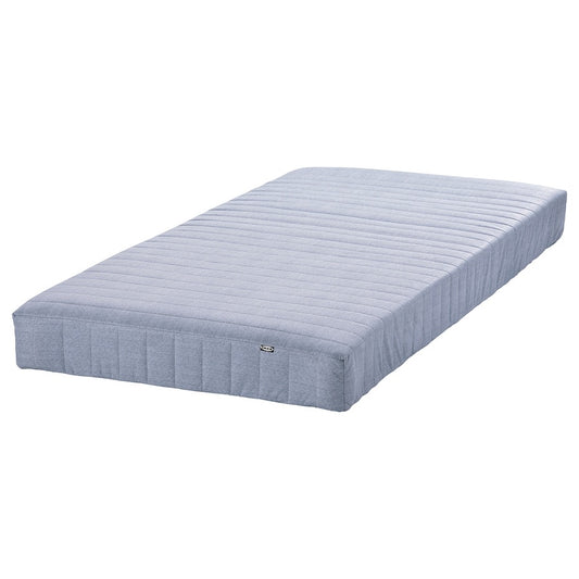 [pre-order] IKEA VADSÖ Sprung mattress, extra firm/light blue, 90x200 cm