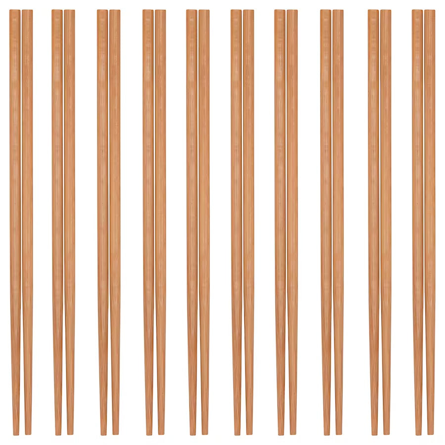 MEDHJÄLPARE Chopsticks 10 pairs, bamboo