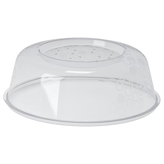 PRICKIG Microwave lid, grey, 26 cm