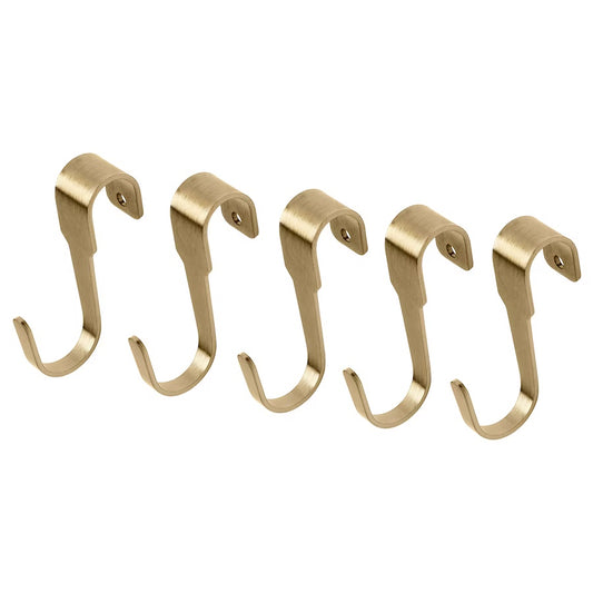 HULTARP Hook, polished/brass-colour, 7 cm