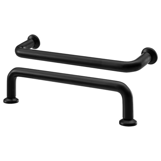 BAGGANÄS Handle, black, 143 mm