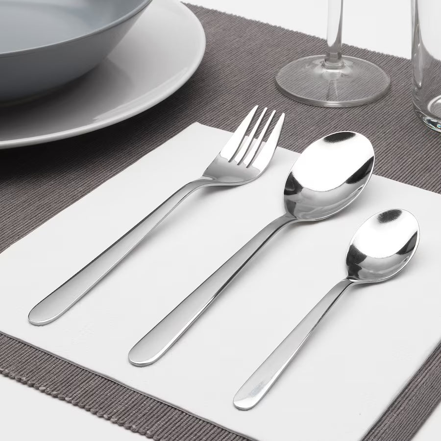 FÖRNUFT 18-piece cutlery set, stainless steel