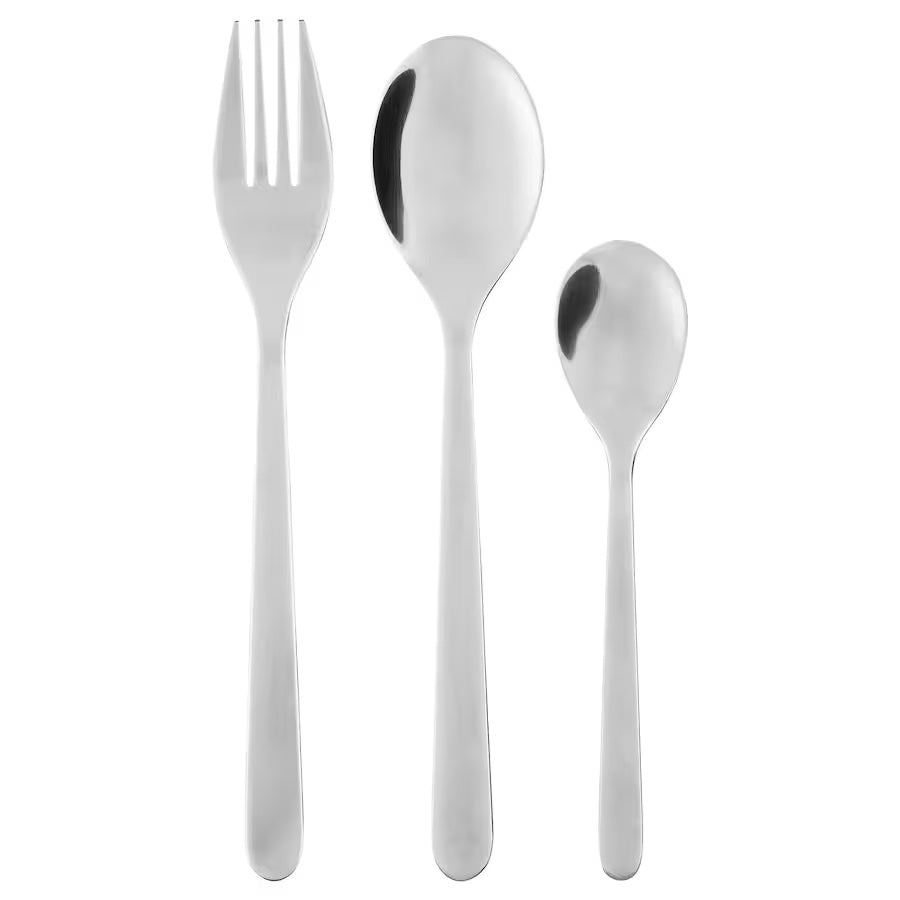 FÖRNUFT 18-piece cutlery set, stainless steel