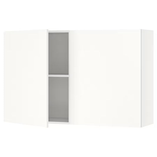 KNOXHULT Wall Cabinet with doors, White, 120 x 75 cm