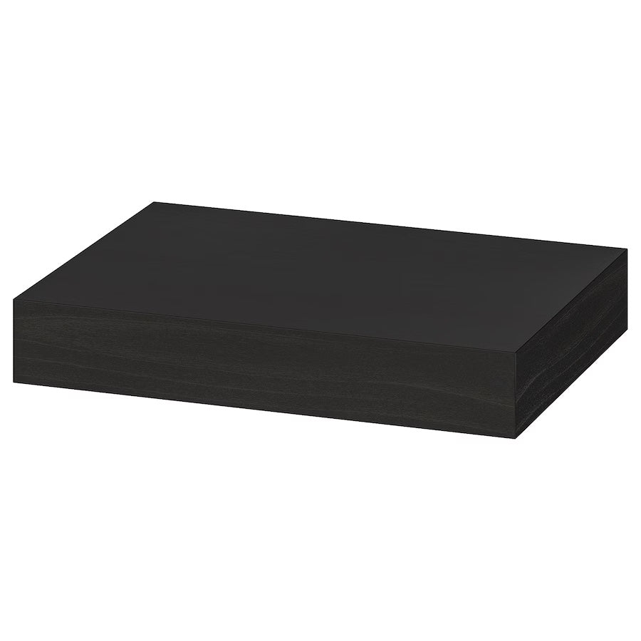 LACK Wall shelf, black, 30x26 cm