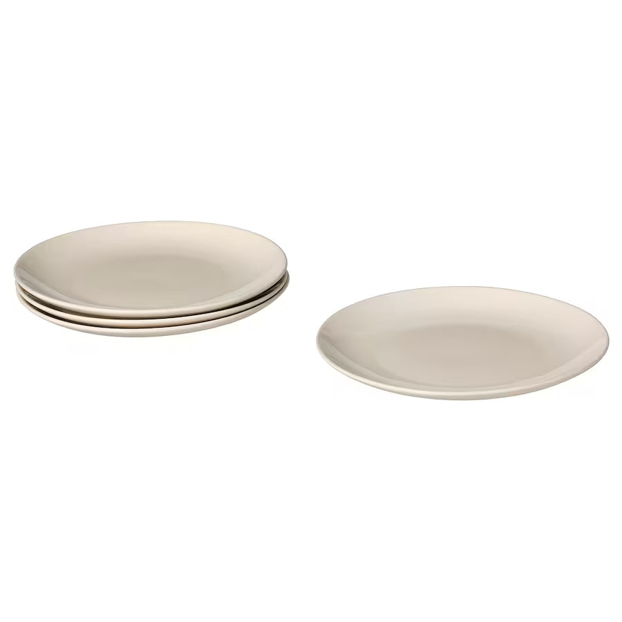 FÄRGKLAR Plate, 4 pcs, 26 cm