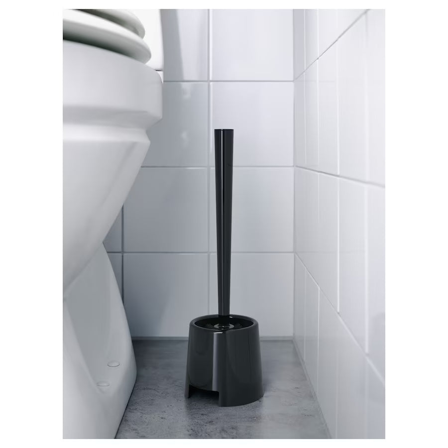 BOLMEN Toilet brush/holder, black