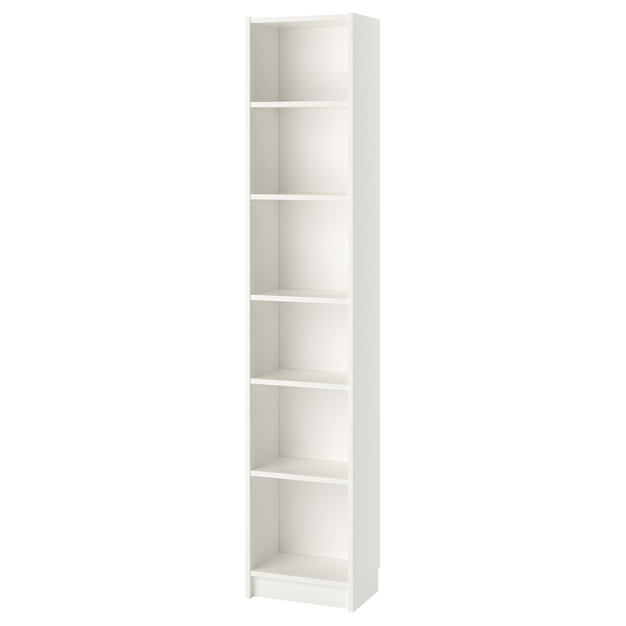 BILLY Bookcase, white, 40x28x202 cm