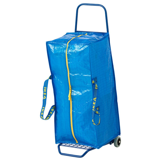 FRAKTA Trolley with bag - blue