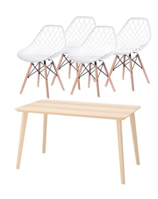 LISABO / KUTILAPAM Table and 4 chairs, black/black, 140x78 cm