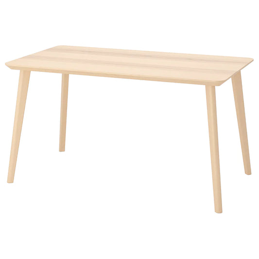 LISABO Table, ash veneer140x78 cm