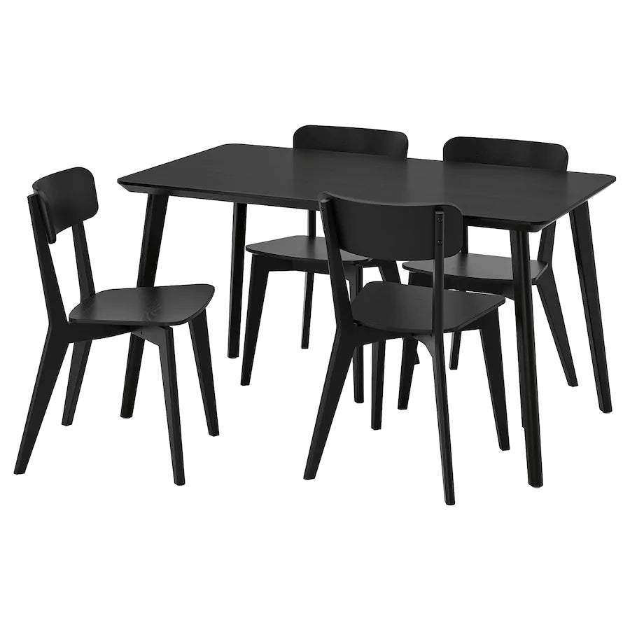 [pre-order] LISABO / LISABO Table and 4 chairs, ash veneer/ash, 140x78 cm