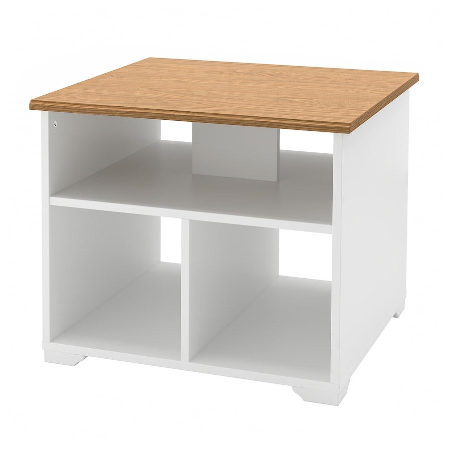 SKRUVBY Coffee table, white, 60x60 cm