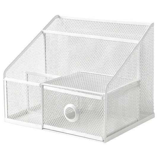 DRÖNJÖNS Desk organiser, white, 25x20 cm