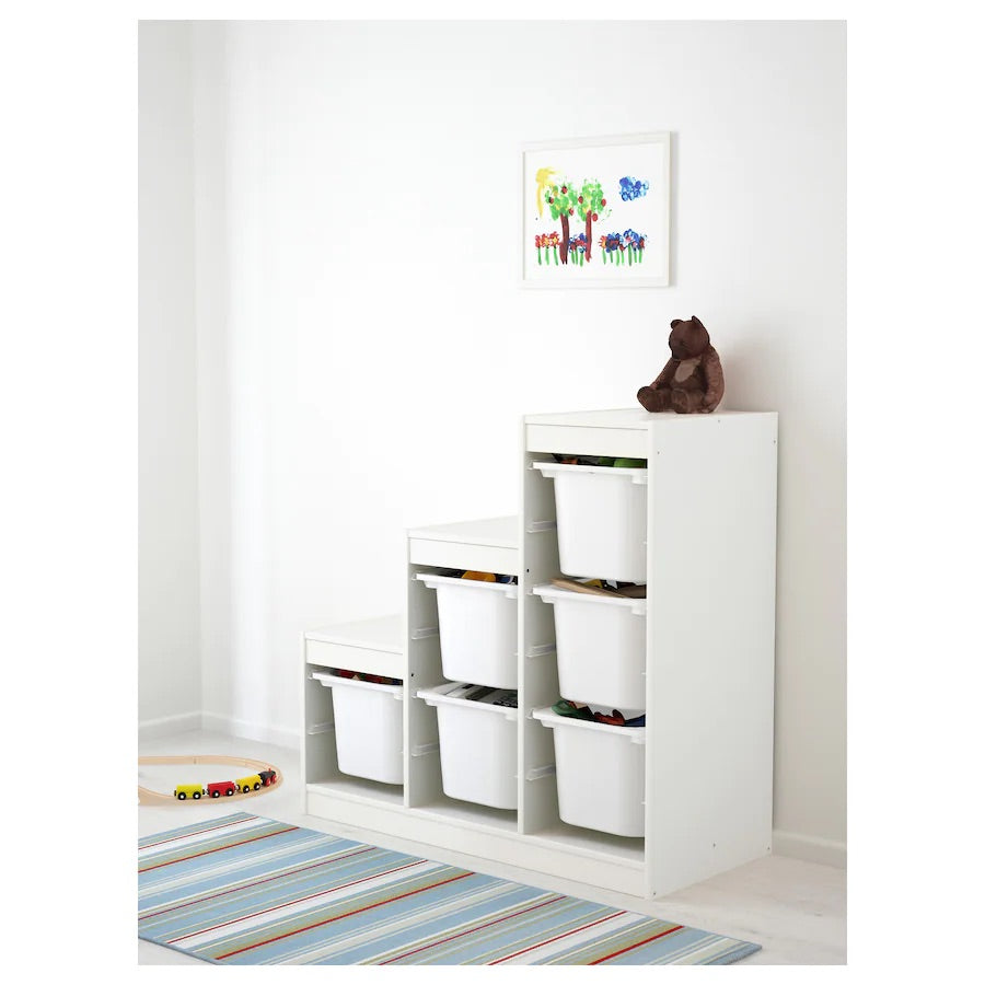 TROFAST Storage combination, white/white 99x44x95 cm