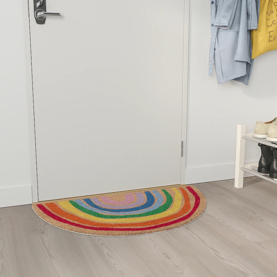 PILLEMARK Door mat, indoor, rainbow50x90 cm