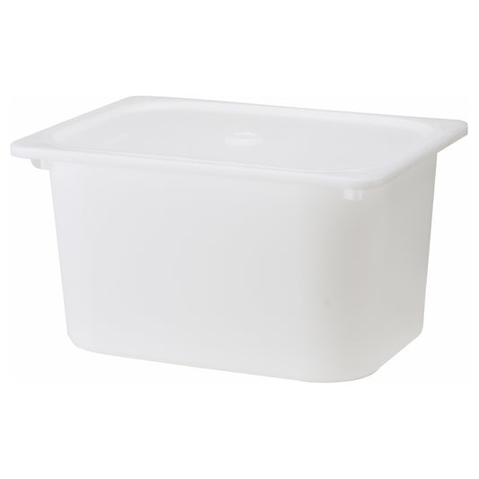 TROFAST Box with lid, white, 42x30x23 cm
