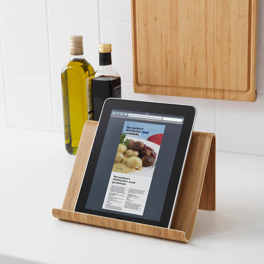 VIVALLA Tablet stand, bamboo, 26x17 cm