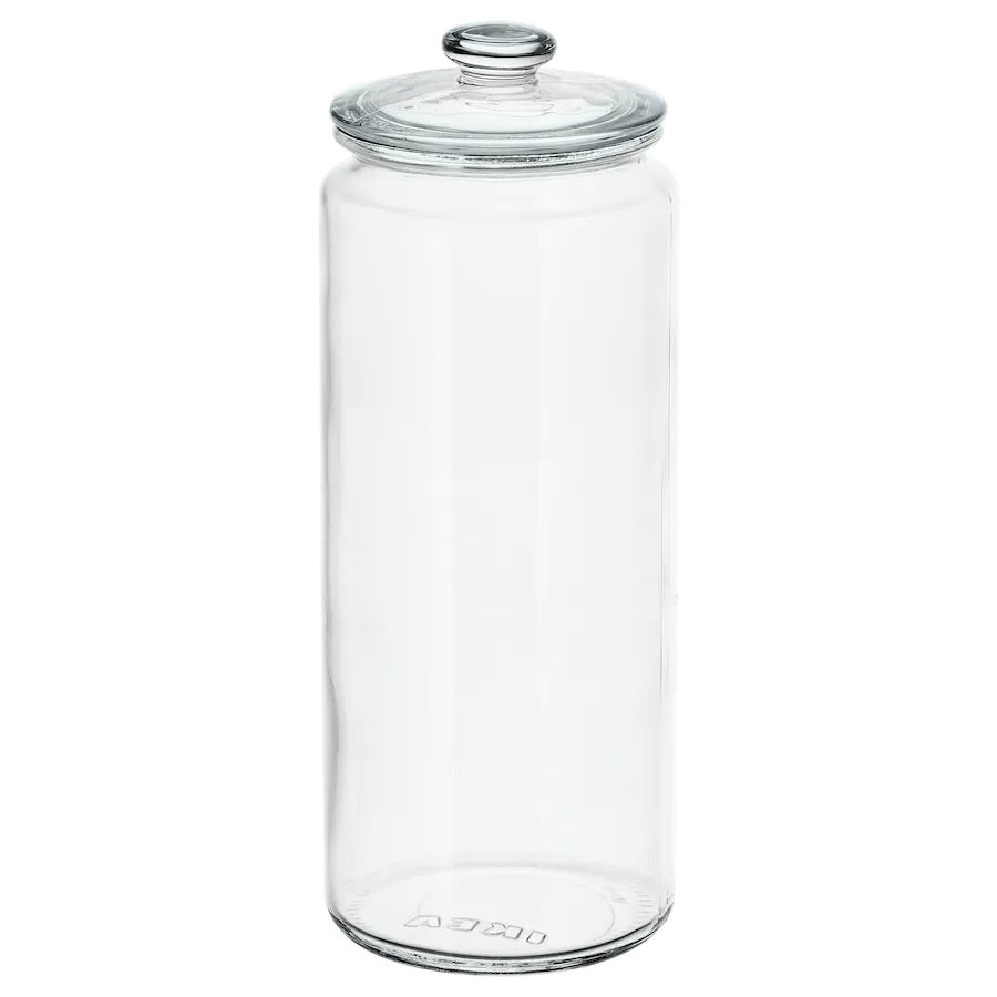 VARDAGEN Jar with lid, clear glass 1.8 l