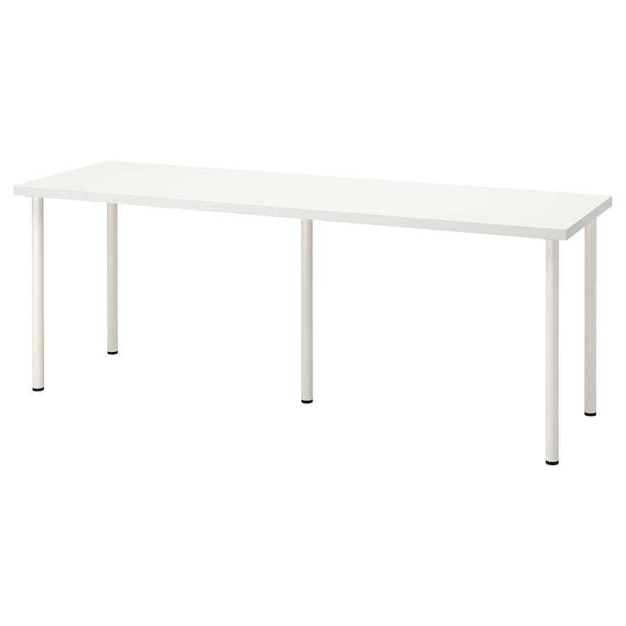 IKEA LAGKAPTEN / ADILS Desk, white, 200x60 cm