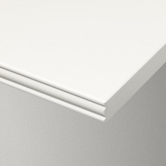 BERGSHULT / SANDSHULT Wall shelf, white/white stained aspen, 120x30 cm