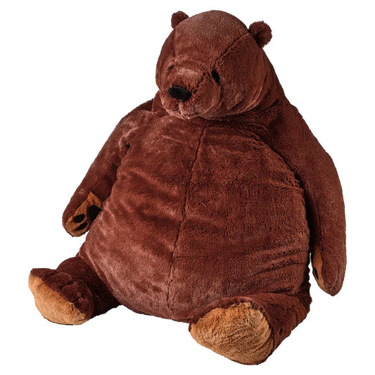 IKEA DJUNGELSKOG Soft toy, brown bear, 100cm