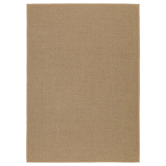 HELLESTED Rug, flatwoven, natural/brown170x240 cm