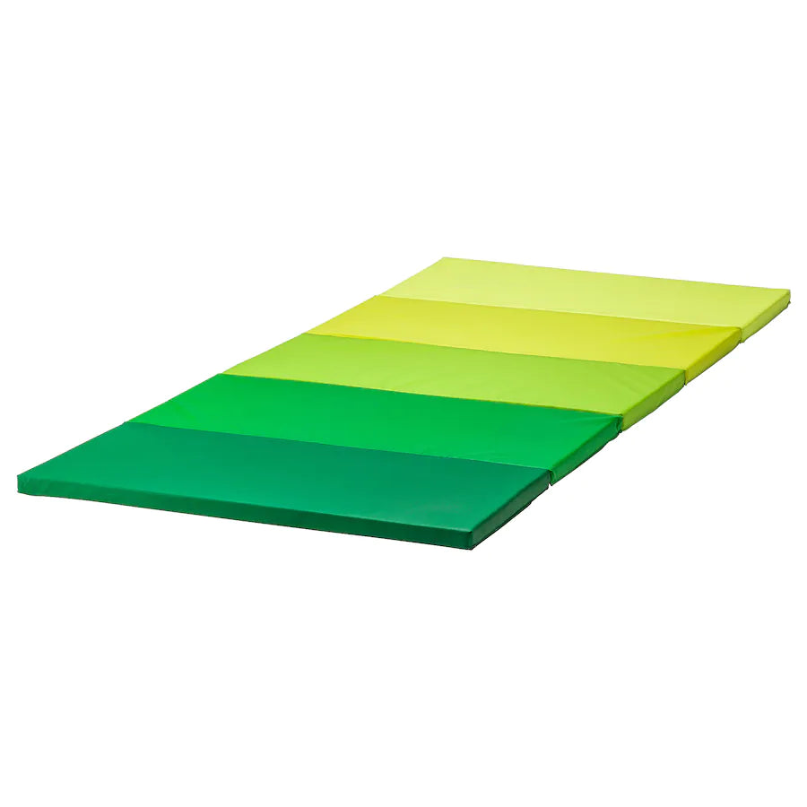 PLUFSIG Folding gym mat, green, 78x185 cm