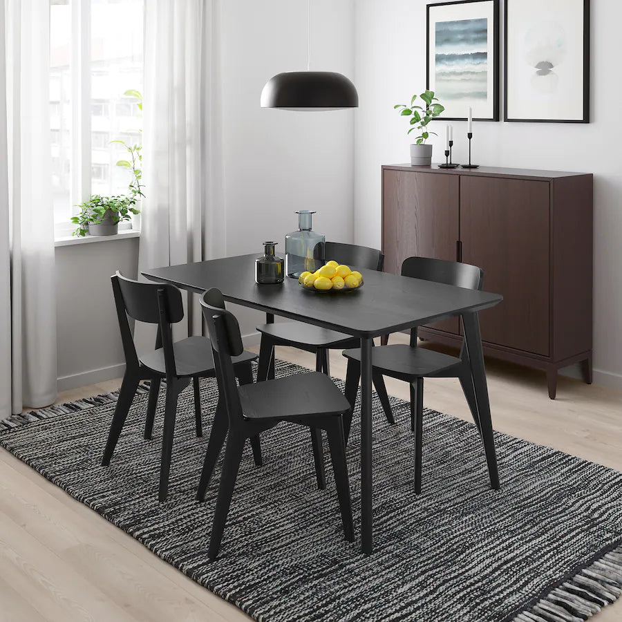 [pre-order] LISABO / LISABO Table and 4 chairs, ash veneer/ash, 140x78 cm