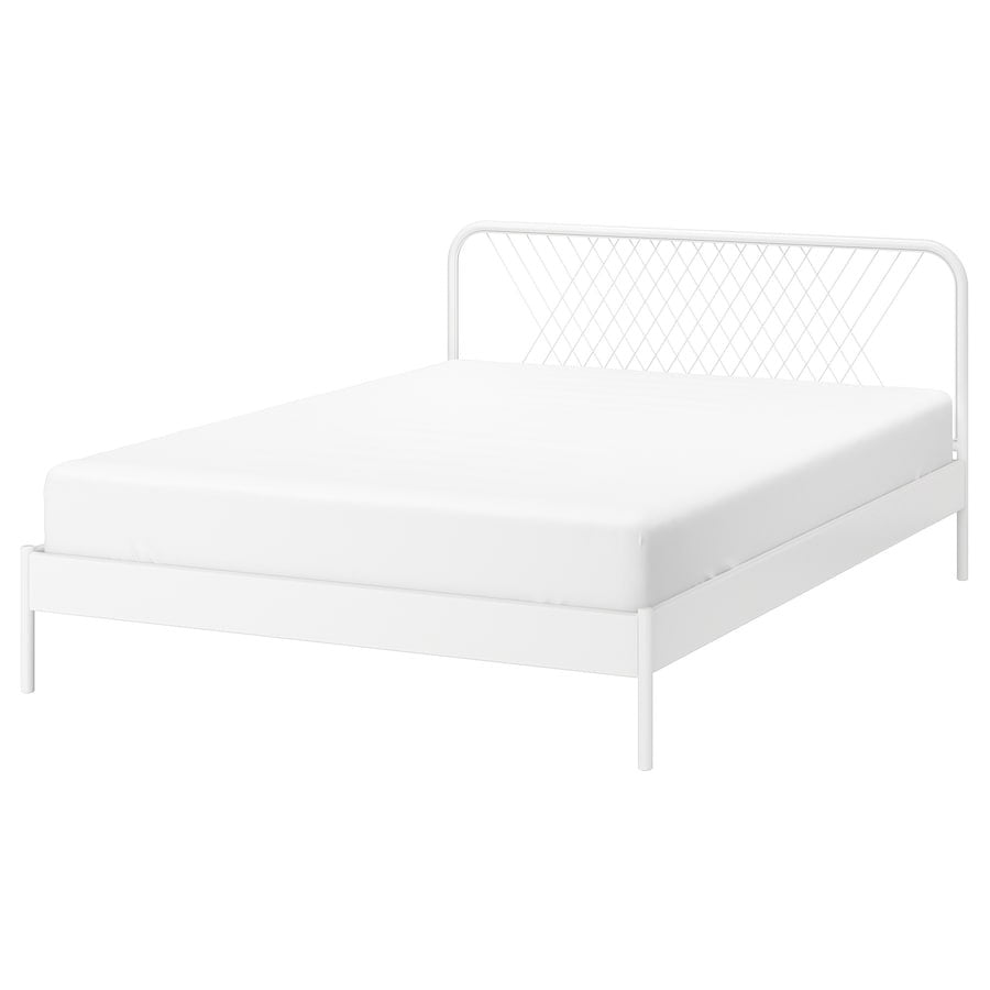 [pre-order] IKEA NESTTUN Bed frame, white/Luröy, 150x200 cm