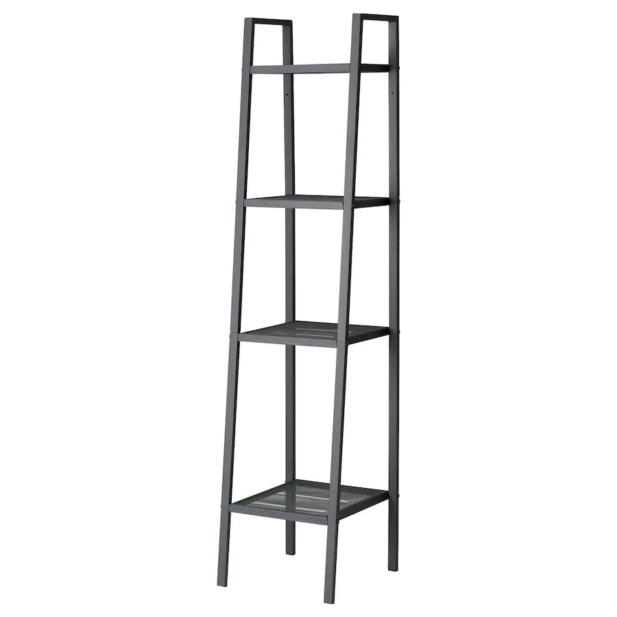 LERBERG Shelf unit, dark grey35x148 cm