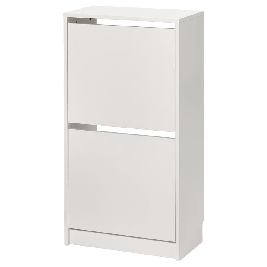 [pre-order] IKEA BISSA Shoe cabinet with 2 compartments, white, 49x28x93 cm
